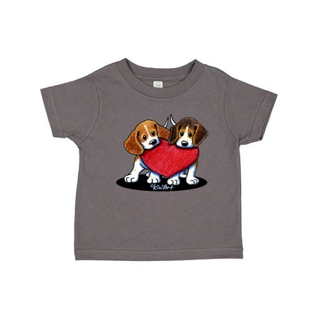 Inktastic Beagle Heartfelt Duo Gift Toddler Boy or Toddler Girl T-Shirt