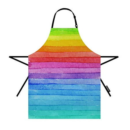 Moslion Rainbow Apron 31x27 Inch LGBT Geometric Summer Colorful Rainbow Stripes Kitchen Chef Waitress Cook Aprons Bib with Adjustable Neck for Women Men Girls
Moslion Rainbow Apron 31x27 Inch LGBT Geometric Summer Colorful Rainbow Stripes Kitchen Chef Waitress Cook Aprons Bib with Adjustable Neck for Women Men Girls