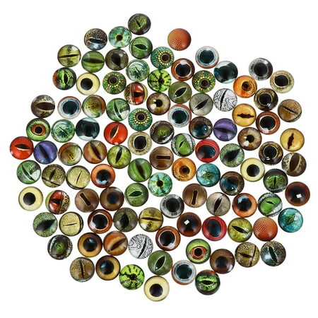 NUOLUX 100pcs Glow in the Dark Animals Eye Patches DIY Jewelry Materials