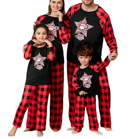 Family Christmas Pajamas Matching Set Long Sleeve Christmas Santa Plaid Print Tops Trousers Sleepwear
Family Christmas Pajamas Matching Set Long Sleeve Christmas Santa Plaid Print Tops Trousers Sleepwear