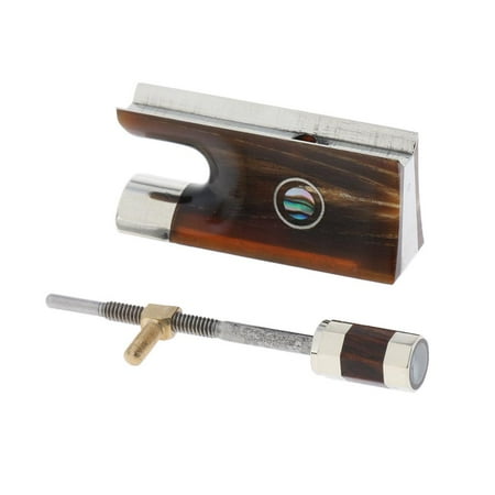 Wooden Violin Bow Frog With Mounting Screw For Fiddle Replacement Parts