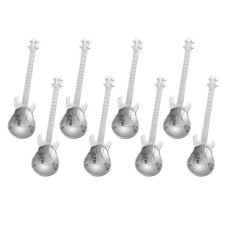 THEEN 8Pcs Coffee Spoons Guitar Silver Stainless Steel Teaspoons Mini Retro Dessert Cake Dinner Child Tea Spoon
THEEN 8Pcs Coffee Spoons Guitar Silver Stainless Steel Teaspoons Mini Retro Dessert Cake Dinner Child Tea Spoon