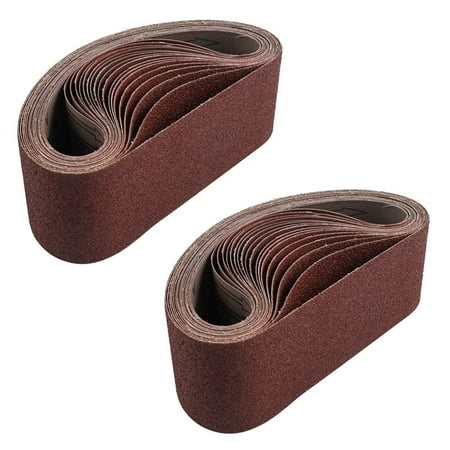 36 Pack Sanding Belts 3X21 Inches(75X533mm) Aluminum Oxide Sanding Belt (3 Each of 60 80 120 180 240 400 Grits)
36 Pack Sanding Belts 3X21 Inches(75X533mm) Aluminum Oxide Sanding Belt (3 Each of 60 80 120 180 240 400 Grits)