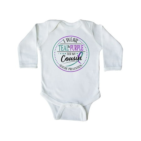 Inktastic Suicide Prevention- I Wear Teal and Purple for My Cousin Gift Baby Boy or Baby Girl Long Sleeve Bodysuit
Inktastic Suicide Prevention- I Wear Teal and Purple for My Cousin Gift Baby Boy or Baby Girl Long Sleeve Bodysuit