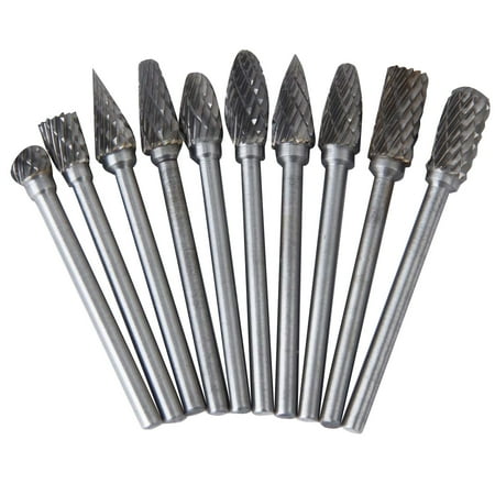 10pcs 6mm Tungsten Steel Carbide Rotary Bur Heads Bur Set