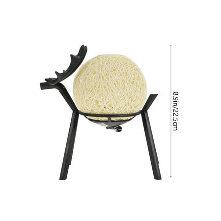 Creative Night Light Decorative Rattan Ball Elk Shaped Light USB Desktop Lamp
Creative Night Light Decorative Rattan Ball Elk Shaped Light USB Desktop Lamp