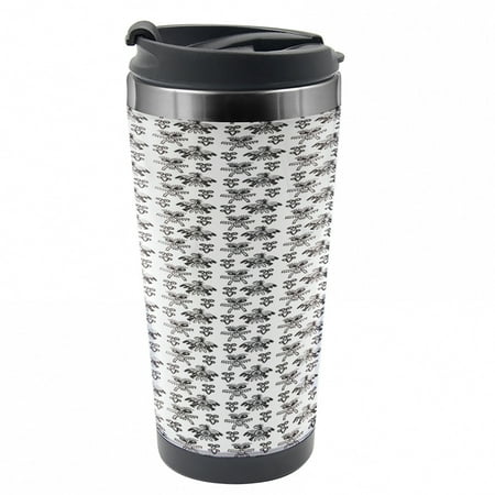Ethnic Travel Mug Monochrome Motifs Folk Feels Steel Thermal Cup 16 oz by Ambesonne
Ethnic Travel Mug Monochrome Motifs Folk Feels Steel Thermal Cup 16 oz by Ambesonne