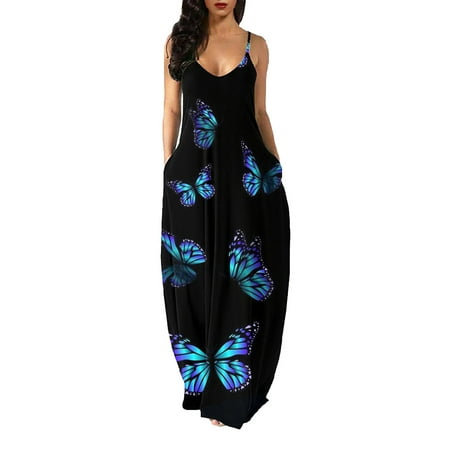 LSFYSZD Women Loose Style Slip Dress Butterfly/ Floral Printed Pattern U-shaped Collar Sleeveless One-piece S/ M/ L/ XL/ XXL
LSFYSZD Women Loose Style Slip Dress Butterfly/ Floral Printed Pattern U-shaped Collar Sleeveless One-piece S/ M/ L/ XL/ XXL