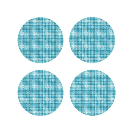 Fuzoiu blue plaid Snowflake Print Leather Coasters Set Drink Coasters Set of 4 for Tabletop Protection Durable PVC Coasters Home Décor and Housewarming Gift-Round Shape
Fuzoiu blue plaid Snowflake Print Leather Coasters Set Drink Coasters Set of 4 for Tabletop Protection Durable PVC Coasters Home Décor and Housewarming Gift-Round Shape