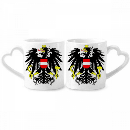 Austria National Emblem Country Couple Porcelain Mug Set Cerac Lover Cup Heart Handle
Austria National Emblem Country Couple Porcelain Mug Set Cerac Lover Cup Heart Handle