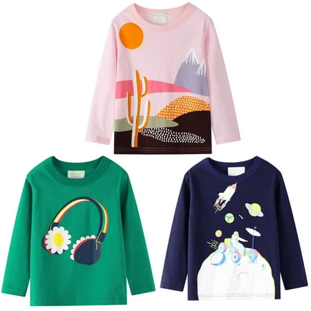 Zelic Long Sleeve Shirts Spring Clearance Toddler Kids Baby Boys Girls Fashion Cartoon Shirt Tops Tee Clothes 3PCS Set
Zelic Long Sleeve Shirts Spring Clearance Toddler Kids Baby Boys Girls Fashion Cartoon Shirt Tops Tee Clothes 3PCS Set