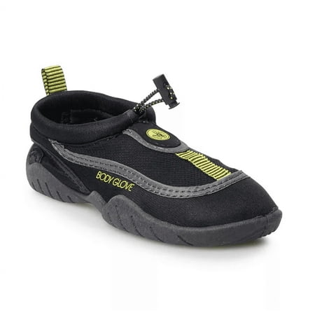 Body Glove Boys Riptide Water Shoe Black Yellow 2 Big Kid