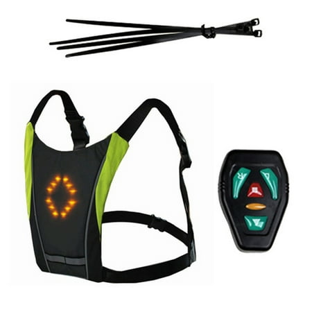 LED Turn Signal Vest Bike Pack Guiding Light Reflective Luminous Safety Warning with Remote Controller for Night Cycling Gray 1
LED Turn Signal Vest Bike Pack Guiding Light Reflective Luminous Safety Warning with Remote Controller for Night Cycling Gray 1