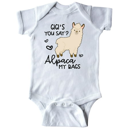 Inktastic Gigi s You Say Alpaca My Bags Gift Baby Boy or Baby Girl Bodysuit
