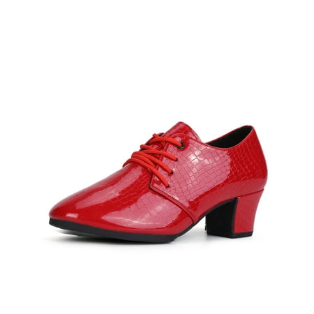 Difumos Ladies Non-Slip Pointed Toe Dance Shoe Lightweight Block Oxfords Ballroom Slip Resistant Latin Shoes Red 7
Difumos Ladies Non-Slip Pointed Toe Dance Shoe Lightweight Block Oxfords Ballroom Slip Resistant Latin Shoes Red 7