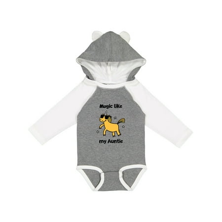 Inktastic Unicorn Magic like Auntie Gift Baby Boy or Baby Girl Long Sleeve Bodysuit
Inktastic Unicorn Magic like Auntie Gift Baby Boy or Baby Girl Long Sleeve Bodysuit