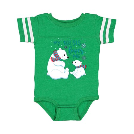 Inktastic My Big Sis Loves Me- cute polar bears Gift Baby Boy or Baby Girl Bodysuit
Inktastic My Big Sis Loves Me- cute polar bears Gift Baby Boy or Baby Girl Bodysuit