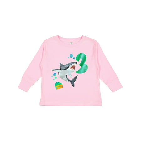 Inktastic Third Birthday Shark with Cake Gift Toddler Boy or Toddler Girl Long Sleeve T-Shirt
Inktastic Third Birthday Shark with Cake Gift Toddler Boy or Toddler Girl Long Sleeve T-Shirt