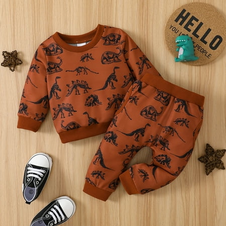 PatPat Infant Baby Boys Dinosaur Print Pajamas Set Long Sleeve Sweatshirt with Elastic Waist Sweatpants Jogger Set Toddler Casual Witer Warm Outfit Clothes 3-24Month
PatPat Infant Baby Boys Dinosaur Print Pajamas Set Long Sleeve Sweatshirt with Elastic Waist Sweatpants Jogger Set Toddler Casual Witer Warm Outfit Clothes 3-24Month