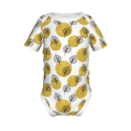 Gaeub Gold Dots and Leaves Print Infant Climbing Onesie Toddler Outfit Newborn Baby Bodysuit Baby Boy Girl Clothes -9M
Gaeub Gold Dots and Leaves Print Infant Climbing Onesie Toddler Outfit Newborn Baby Bodysuit Baby Boy Girl Clothes -9M