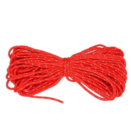 

Lixada 20M Reflective Rope Paracord Cord Outdoor Gear Lanyard 1 Inner Strand Core for Camping Awning