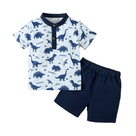 Kucnuzki 2T Toddler Boy Summer Outfits Shorts Sets 3T Short Sleeve Blue Dino Prints Stand Collar Shirt Tops WalkShorts 2PCS Set Blue
Kucnuzki 2T Toddler Boy Summer Outfits Shorts Sets 3T Short Sleeve Blue Dino Prints Stand Collar Shirt Tops WalkShorts 2PCS Set Blue