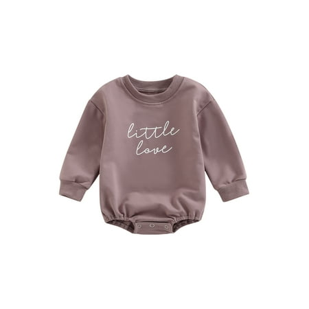 Baby Girls Boy Bubble Sweatshirt Romper Little Love Long Sleeve Onesie Top Valentines Day Outfit
Baby Girls Boy Bubble Sweatshirt Romper Little Love Long Sleeve Onesie Top Valentines Day Outfit
