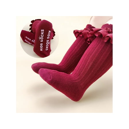 Multitrust Baby Girl Knit Socks Long Tube Anti-Slip Lace Ruffle Home Street Breathable Spring Summer Socks
Multitrust Baby Girl Knit Socks Long Tube Anti-Slip Lace Ruffle Home Street Breathable Spring Summer Socks