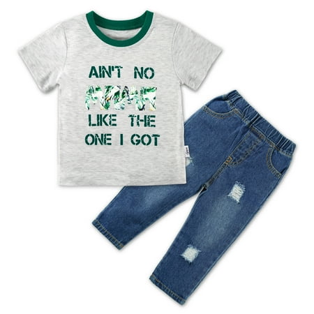 Clearance Toddler Baby Boys Summer Outfits Letters Print Tops T-Shirt + Jeans Pants Outfits
Clearance Toddler Baby Boys Summer Outfits Letters Print Tops T-Shirt + Jeans Pants Outfits