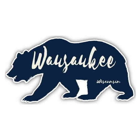 Wausaukee Wisconsin Souvenir 3x1.5-Inch Fridge Magnet Bear Design