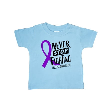Inktastic Never Stop Fighting Epilepsy Awareness Purple Ribbon Gift Baby Boy or Baby Girl T-Shirt
Inktastic Never Stop Fighting Epilepsy Awareness Purple Ribbon Gift Baby Boy or Baby Girl T-Shirt