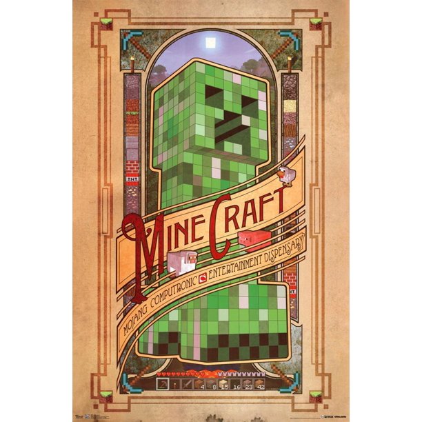 Minecraft Computronic Poster - 22x34