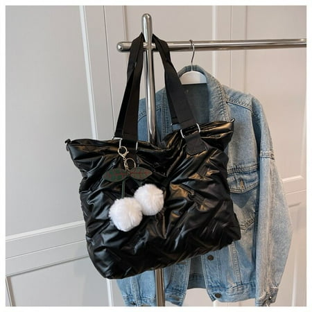 CoCopeaunt Womens Quilted Shoulder Bags New Pearl Cotton Crossbody Bag Hair Ball Pendant Handbag Female Large Capacity Messenger Bag
CoCopeaunt Womens Quilted Shoulder Bags New Pearl Cotton Crossbody Bag Hair Ball Pendant Handbag Female Large Capacity Messenger Bag