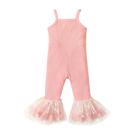 Binwwede Baby Kid Girls Jumpsuit Spaghetti Straps Flower Print Tulle Patchwork Flare Pants
Binwwede Baby Kid Girls Jumpsuit Spaghetti Straps Flower Print Tulle Patchwork Flare Pants