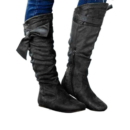 Fangasis Womens Non Slip Slouchy Mid Calf Boots Riding Work Casual Bike Winter Shoes Black 7
Fangasis Womens Non Slip Slouchy Mid Calf Boots Riding Work Casual Bike Winter Shoes Black 7