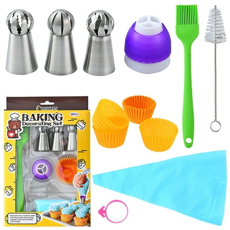 Cake Decorating Supplies Baking Tools Set Stainless Steel for Cakes 3 Nozzles & 3-Pipe Converter for Beginners
Cake Decorating Supplies Baking Tools Set Stainless Steel for Cakes 3 Nozzles & 3-Pipe Converter for Beginners