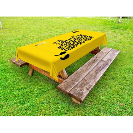 Hope Outdoor Tablecloth Message in Quotation Marks with Square Frame on Yellow Backdrop Decorative Washable Fabric Picnic Tablecloth 58 X 104 Inches Yellow Pale Yellow and Black by Ambesonne
Hope Outdoor Tablecloth Message in Quotation Marks with Square Frame on Yellow Backdrop Decorative Washable Fabric Picnic Tablecloth 58 X 104 Inches Yellow Pale Yellow and Black by Ambesonne