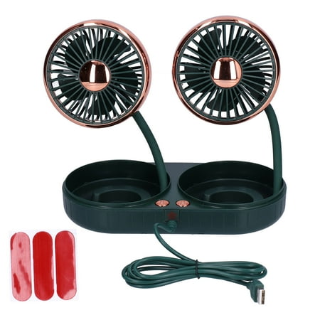 Electric Double-head Car Fan 360 Rotatable 3 Speed Dual-Head USB Powered Mini Fan For Car Home OfficeGreen
Electric Double-head Car Fan 360 Rotatable 3 Speed Dual-Head USB Powered Mini Fan For Car Home OfficeGreen