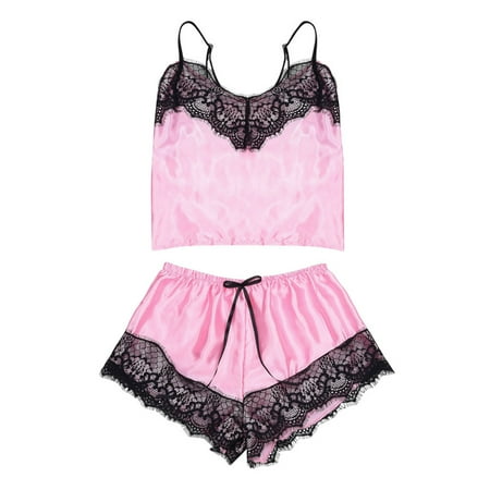 NUNU 2 Pcs/Set Women Nightie Set V Neck Spaghetti Strap Lace Sleeveless Pajamas Set for Bedroom
NUNU 2 Pcs/Set Women Nightie Set V Neck Spaghetti Strap Lace Sleeveless Pajamas Set for Bedroom