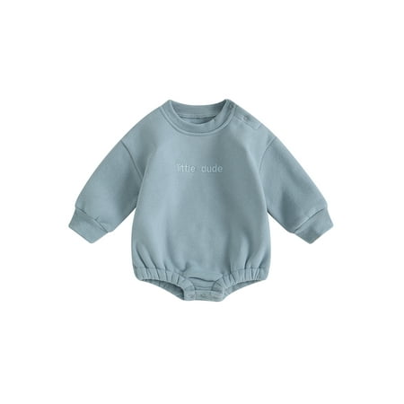 Autumn Winter Newborn Baby Boy Oversized Romper Sweatshirt Long Sleeve Embroidery Plush Bodysuit Letter Print Pullover
Autumn Winter Newborn Baby Boy Oversized Romper Sweatshirt Long Sleeve Embroidery Plush Bodysuit Letter Print Pullover