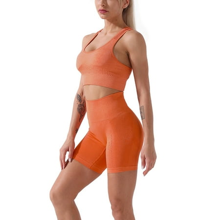 Eyicmarn Women’s Workout Set 2 Piece Tracksuit Seamless High Waist Leggings Bike Shorts and Crop Top Bra Yoga Sports Activewear Set
Eyicmarn Women’s Workout Set 2 Piece Tracksuit Seamless High Waist Leggings Bike Shorts and Crop Top Bra Yoga Sports Activewear Set