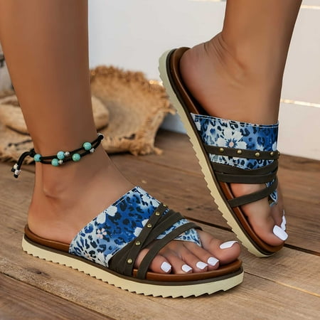 mtvxesu Women Slides Women s Foreign Trade Plus-size Retro Strap Patchwork Color Clip Toe Miter Beach Slippers Slide Sandals Women Outdoor Slides for Women Clearance Sale
mtvxesu Women Slides Women s Foreign Trade Plus-size Retro Strap Patchwork Color Clip Toe Miter Beach Slippers Slide Sandals Women Outdoor Slides for Women Clearance Sale