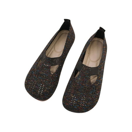 Gomelly Ladies Ballet Flat Knit Upper Flats Slip On Walking Shoe Hollow Out Casual Shoes Travel Office Black 7
Gomelly Ladies Ballet Flat Knit Upper Flats Slip On Walking Shoe Hollow Out Casual Shoes Travel Office Black 7