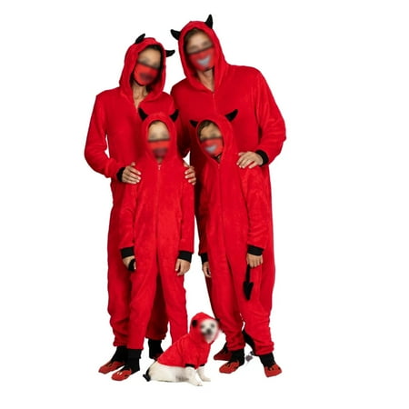 YiLvUst Family Halloween Pjs Matching Sets Devil Hooded Pajamas Sets Long Sleeve Tee Pant Sleepwear for Adults Kids
YiLvUst Family Halloween Pjs Matching Sets Devil Hooded Pajamas Sets Long Sleeve Tee Pant Sleepwear for Adults Kids