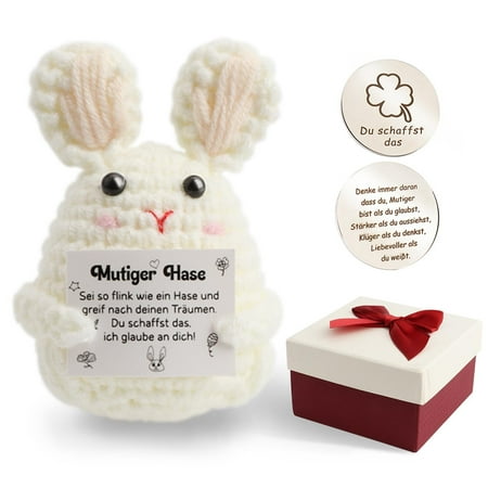 Motao Clearance Wallfid Pocket Hug Positive Rabbit Creative Knitted Rabbit and Charms Motivation Gifts Charm Examination Positive Potato Encourager Gift
Motao Clearance Wallfid Pocket Hug Positive Rabbit Creative Knitted Rabbit and Charms Motivation Gifts Charm Examination Positive Potato Encourager Gift
