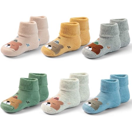 Baby Non Slip Warm Socks Baby Boys Thick Winter Socks with s for Baby Girls Non Skid Socks 6 Pack
Baby Non Slip Warm Socks Baby Boys Thick Winter Socks with s for Baby Girls Non Skid Socks 6 Pack
