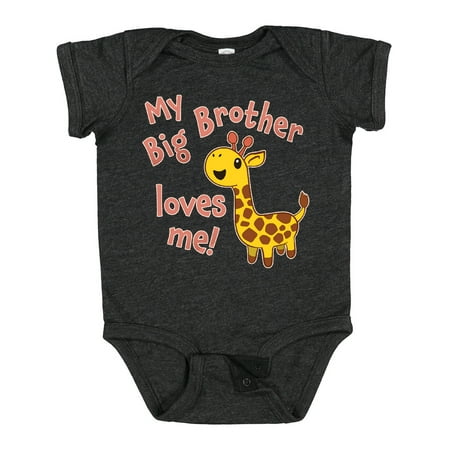 Inktastic My Big Brother Loves Me- Cute Giraffe Gift Baby Boy or Baby Girl Bodysuit
Inktastic My Big Brother Loves Me- Cute Giraffe Gift Baby Boy or Baby Girl Bodysuit