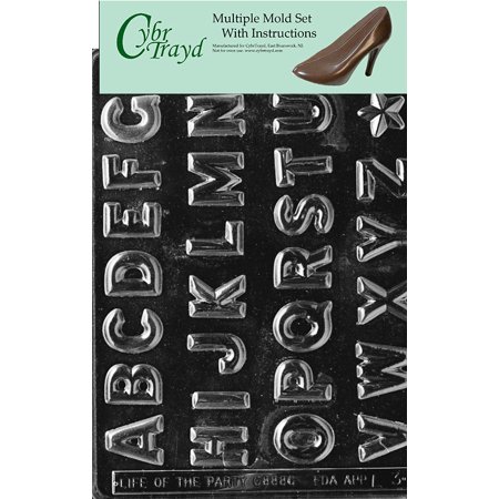 Alphabet (A-Z) Chocolate Candy Mold with Exclusive Cybrtrayd Copyrighted Molding Instructions Pack of 3
Alphabet (A-Z) Chocolate Candy Mold with Exclusive Cybrtrayd Copyrighted Molding Instructions Pack of 3