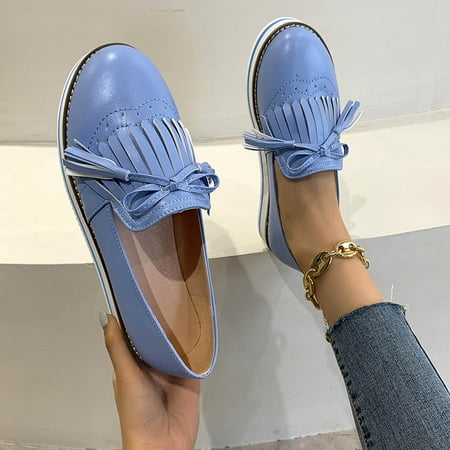 EQWLJWE New Platform Flat Casual Lazy Shoes Round Toe Bow Ladies Tassel Single Shoes Women s Flat Shoes Holiday Clearance
EQWLJWE New Platform Flat Casual Lazy Shoes Round Toe Bow Ladies Tassel Single Shoes Women s Flat Shoes Holiday Clearance