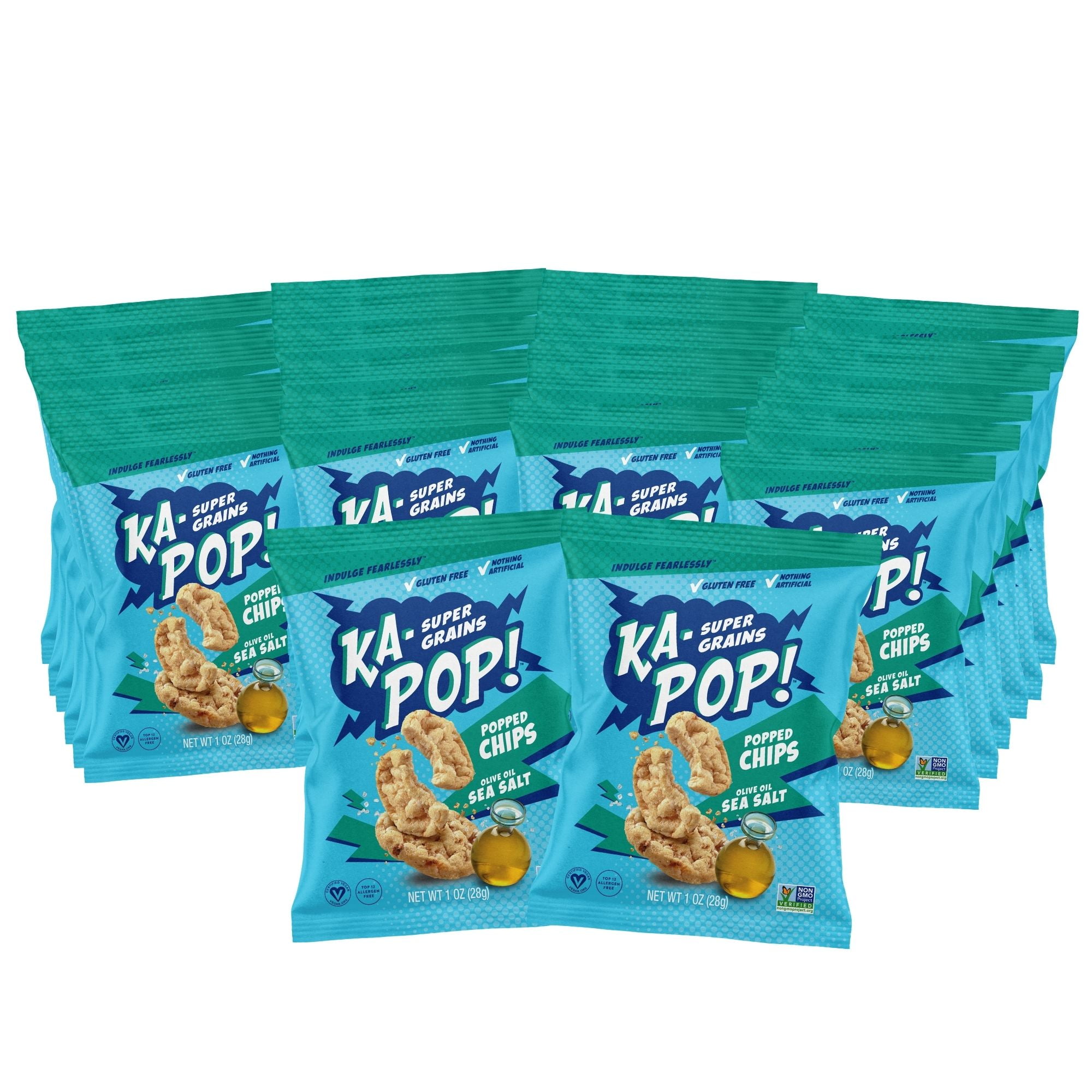 Ka Pop Popped Chips Olive Oil Sea Salt Oz Pack Of Allergen